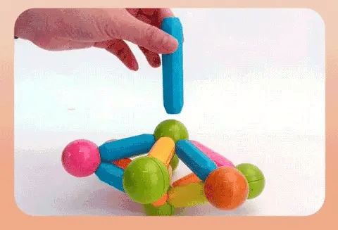 Clamese|Gioco educativo magnetico 64 pz